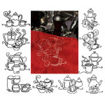 ADVENTSKALENDER 17. Dezember - Stickserie Kaffee und Tee